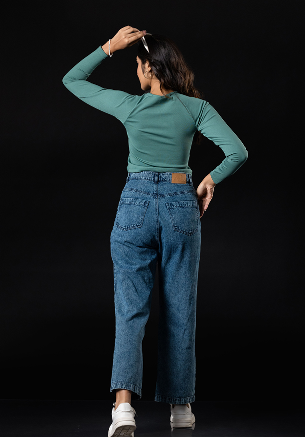 EDITH GREEN LONG SLEEVE TSHIRT